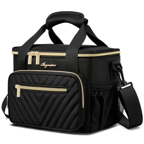 Insulated Lunch Bag Women,Girls Lunch Box Leakproof Lunch Tote Reusable Cooler Bag for Adult Work Picnic Hiking Beach - size: M