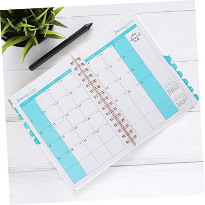 Portable Academic Planner Organizer Daily Agenda Notebook for Scheduling Note Taking Work Planning Weekly Calendar Memo Sections Stickers