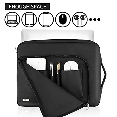 KCY Laptop Sleeve 11.6 Inch, Waterproof Slim Laptop Case Bag with Handle Compatible with Surface Pro 7/8/9/11/12, MacBook Air 11/12, 11-12 Inch Chromebook, Black - color: Black, size: 11-12.6 Inch(32x23x2.5cm)