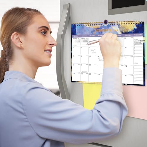 Lbylyhxc 2026 Calendar - Includes January 2026 to June 2027-18 Monthly Wall Calendar 2026, 11 x 8.5 Inches.Thick Paper with Julian Dates and Block for New Year and Christmas Presents (wall calendar 2026-2027 inks) - color: wall calendar 2026-2027 inks