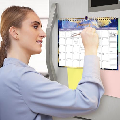Lbylyhxc 2026 Calendar - Includes January 2026 to June 2027-18 Monthly Wall Calendar 2026, 11 x 8.5 Inches.Thick Paper with Julian Dates and Block for New Year and Christmas Presents (wall calendar 2026-2027 inks) - color: wall calendar 2026-2027 inks