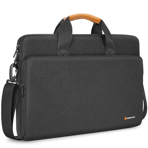 NIDOO 13 inch Laptop Bag Sleeve Case for 14 inch MacBook Pro M3/ 13" 13.6" MacBook Air M2 M3, Computer Shoulder Bag Briefcase for 13.5" Surface Laptop 5 6 / Asus ZenBook14 / 14.5" Dell XPS/Lenovo HP - color: Black, size: 13 Inch