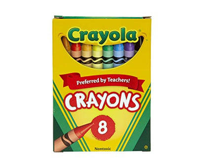Crayola Classic Color Pack Crayons, Tuck Box, 8 Colors