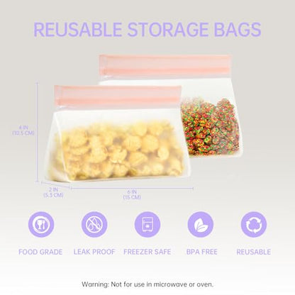 JBGOYON 4-in-1 Bento Box and Insulated Lunch Bag Set, Purple | 6-hour insulation, 7.5 L lunch bag, leakproof 1.9 L container with 2 sauce cups, fork and spoon, 2 snack bags, BPA-fre - color: Purple