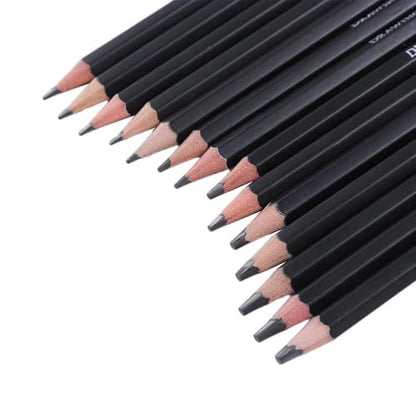 Kopida Wooden Graphite Pencil 14Pcs Professional Sketch Pencil Set HB 2H 4H B 2B 3B 4B 5B 6B 7B 8B 10B 12B 14B Graphite Art Hand-Painted Pencil School Supplies