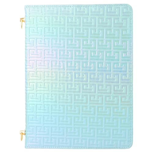 Shiny Case for iPad mini 5/4/3/2/1, Mini 7.9" Handbag Case, Techcircle Iridescent PU Leather Folio Envelope Pocket Stand Cover with Hand Strap+Shoulder Strap+Pencil Holder+Card Slots, Shiny Blue - color: 03 Shiny Blue, size: iPad Mini 5/4/3/2/1 7.9"