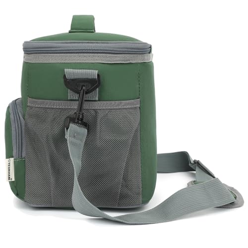 Insulated Lunch Bag for Adult/Women/Men, Reusable Large Lunch Box Cooler Soft Leakproof Tote, Thermal Meal Prep Lunch Pail with Adjustable Shoulder Strap for Picnic/Travel/Office,Army Green - color: Army Green