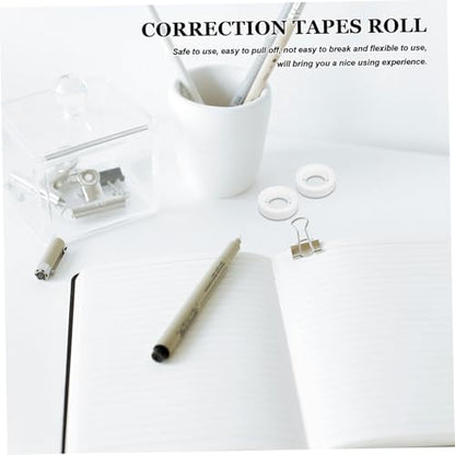 Sewroro 24rolls Wide Matte DIY Adhesive Tape Writable Student Correction Tape Bulk for Packaging Decoration and Craft Wrapping - size: 2500.00X1.20X0.10CM