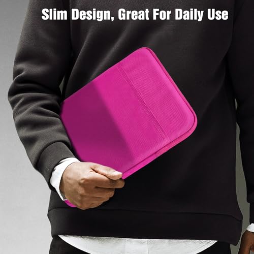 TiMOVO 9-11" Tablet Sleeve Bag, Plum | Fit iPad 11" A16 2025 / 10.9"/10.2" / Air 11" 5/4 Gen / Galaxy Tab A9+/A11Plus 11", Fit Smart Keyboard - color: Fuchsia, size: 9-11 Inch