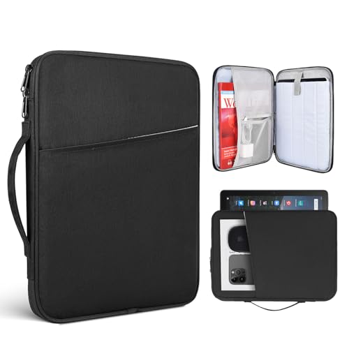 13 inch Laptop Sleeve Case Compatible with 2026 MacBook Air 13-inch M5 A3449, M4 A3240 2025, M3 A3113, M2 A2681, M1 A2337, Apple Mac Air 13.6 inch Laptop Protective Carrying Bag - color: Black, size: 13.6 Inch