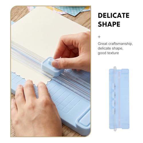 Portable Paper Trimmer with Measuring Scale, 4-in-1 Paper Cutter for A4/A3 Classroom DIY Projects Card Making Scrapbook Supplies