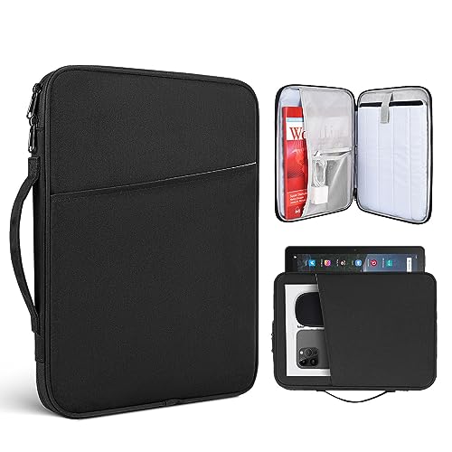 9.7-11 Inch Tablet Sleeve Case Compatible with 11" Samsung Galaxy Tab A11+ S9 S8 S7 / Galaxy Tab A7 S6 A 10.4 10.1 Tablet Bag,iPad 11th/iPad Pro M5 M4/Air 11 M2 M3 M4 2026 Carrying Bag(Black) - color: Black, size: 9.7-11 Inch