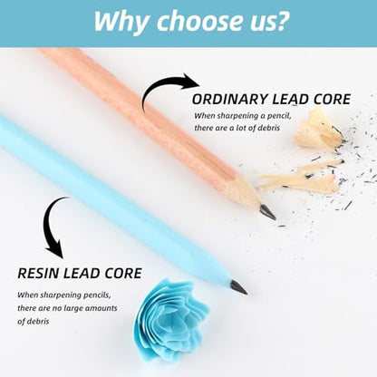 24 Pcs Blue Triangular Grip HB Graphite Pencils with Erasers and Sharpener,Wooden Cased Pencils for Kids,Cute School Supplies for Classroom,Teacher Supplies,Drawing,Sketching,Party Favors - color: Blue
