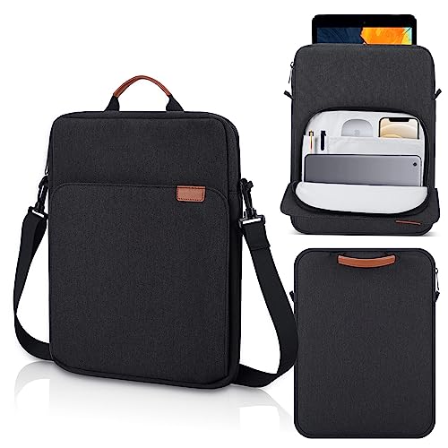 12.9 Inch Tablet Laptop Sleeve for Macbook Pro 14.2 Inch/Air 13.6"/Neo 13,Samsung Galaxy Tab S11 S10 S9 Ultra 14.6",iPad Pro 13 M5 M4/Air 13 M4 M3 M2/Pro 12.9 Carrying Case,Surface Laptop 13.8"-Black - color: Black