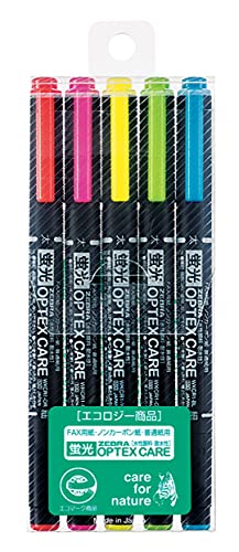 Zebra WKCR1-5C Highlighter, Optex Care, 5 Colors - color: Set of 5 colors