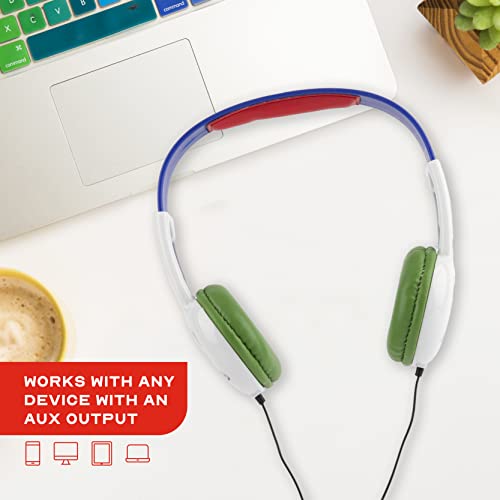 PJ Masks Kids Safe Over The Ear Headphones HP2-03120| Kids Headphones, Volume Limiter for Developing Ears, 3.5MM Stereo Jack, Recommended for Ages 3-9, by Sakar