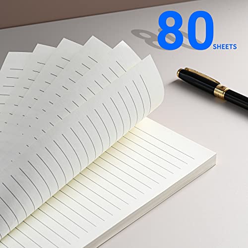 A5 Line Refill Paper, A5 Binder Refills for 6-Ring Binders Planner Traveller Journal Notebook Dairy, 8mm Ruled Filler Paper Insert, 80 Sheets 160 Pages, Lined - color: Lined