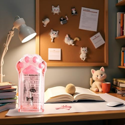 Pink Cute Cat Paw Pencil Sharpener Kawaii School Supplies Student Prize Kids Gift Kawaii Pencil Sharpener Cat Schools Supplies for Girls Cat Lovers Office School Home Writing and Correction Supplies
