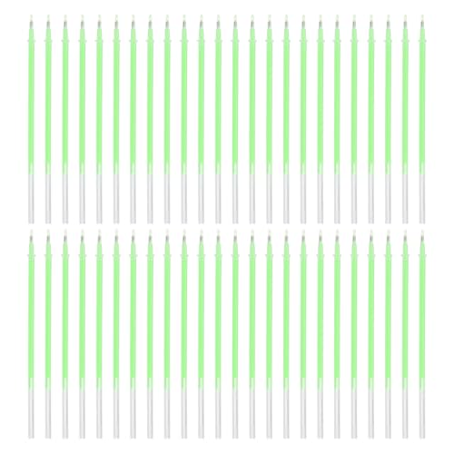 PATIKIL 0.5mm Gel Pens Refills, 48 Pack Gel Pens Metallic Ink Fine Point Colored Refill Set for Adults Coloring Books Journaling Scrapbooking Art Drawing, Green - color: Green