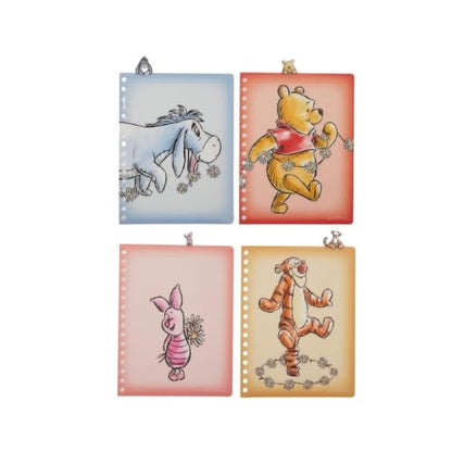 Disney Winnie the Pooh Tab Journal Spiral Notebook with Cute Dividers | Winnie The Pooh School Supplies & Office Stationery, 96 Lined Pages, Vinyl Cover, 8 x 7 Notebook for School, Planning & Gifts - style: Winnie the Pooh - White