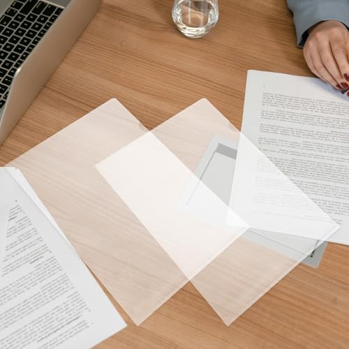 DOITOOL 20pcs Sheet Protectors for Binders, Pp Material with Quick Identification, for Office Papers and Study Materials, Sturdy and Heavy Duty Sleeve Protectors