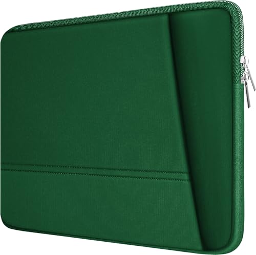 Laptop Sleeve 15.6 inch, Sturdy Portable Monitor Computer Laptop Case, Carrying Sleeve Bag 15.6'' with Pockets for MacBook PC Mac HP Lenovo Dell Asus Xbox Switch, Deep Green - color: Deep Green, size: 15.6 Inch