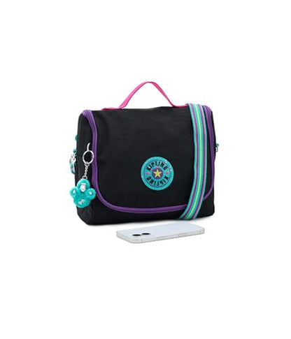 Kipling Women's New Kichirou Fc Lunch Bag, Insulated Lunch Bag, Snack Tote - color: Black Fun C