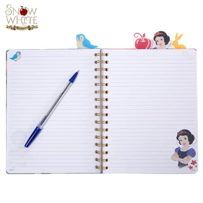 Disney Snow White Tab Journal Notebook, Spiral Bound, 96 Lined Pages, 8 x 7 inches - style: Snow White