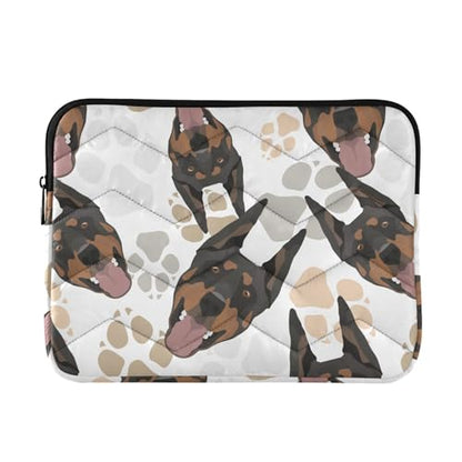 Cute Laptop Sleeve 13 inch Doberman Dog Laptop Bag 14 inch Waterproof Computer Bag for Women Laptop Accessories Computer Cover Bag for Tablet Men - color: Doberman Dog