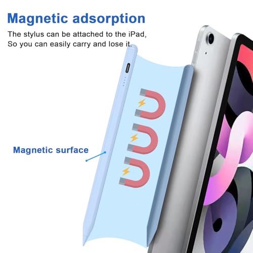 Stylus Pens for Touch Screens Power-Display Tablet Pen POM Tip Magnetic Digital Touch Pen Compatible with iPhone/iPad/iPad Pro/Lenovo/Switch 1/2/Other Smartphone and Tablet Devices (Blue) - color: 2SS-Blue