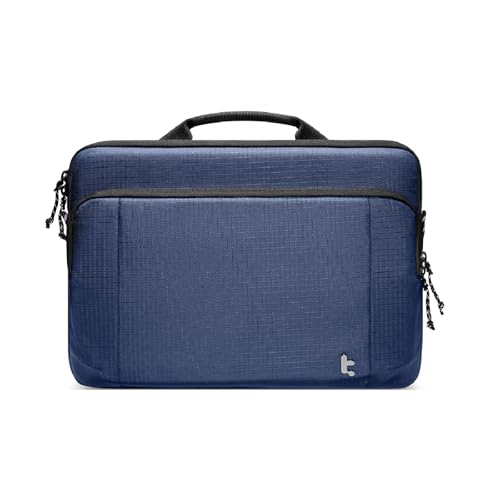 tomtoc Slim & 360° Protective Laptop Case for 14-inch HP Lenovo Dell Acer ASUS Samsung Razer Laptop Chromebook, Water-Resistant Case with CornerArmor, Fits 13.5-14.4 Inch Surface Laptop Studio/6/5/4/3 - color: Navy Blue, size: 14-inch