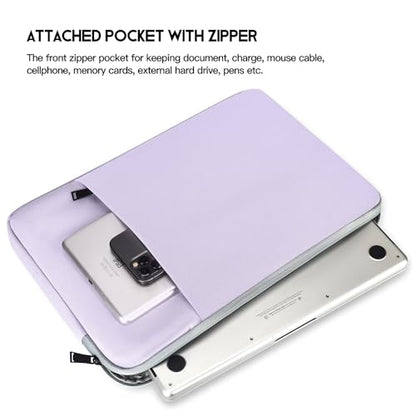 Laptop Sleeve Case for MacBook Air 13 inch M2 M3 M4 A3240 A3113 2025-2023, Compatible with MacBook Pro 14 inch M5 M4 M3 M2 M1 Pro Max A3112 A3185 A3401 A2779 A2442 A2918 Water Resistant Bag-Purple - color: Purple, size: 13.6 inch