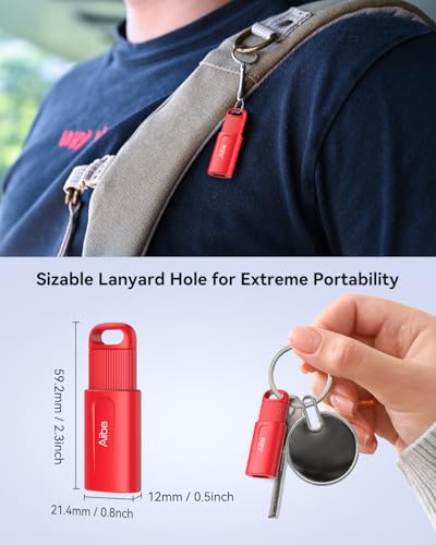 Aiibe 128GB USB Flash Drive 2 Pack - 128GB USB Stick Thumb Drive USB 2.0 Memory Stick with Keychain (Black and Red) - color: Black & Red(2-Pack), size: 128GB 2.0