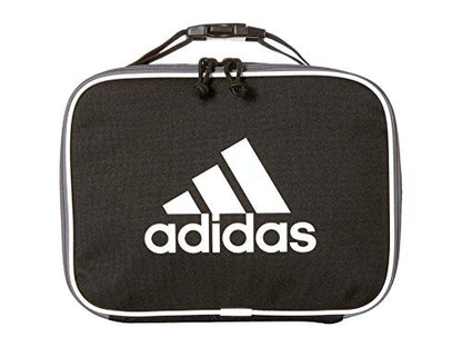 adidas Unisex Foundation Insulated Lunch Bag, Black/White, ONE SIZE - color: Black/White