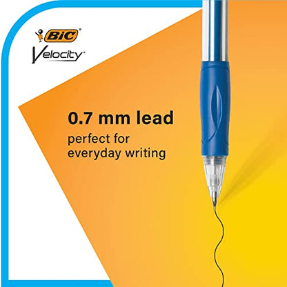 BIC Velocity Original Mechanical Pencil, Medium Point (0.7mm), Smooth Dark Writing, 2-Count (Pack of 2) - size: 2 Count (Pack of 2)