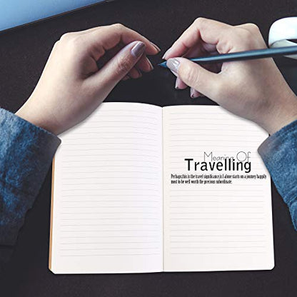 XYark 12 Pack College Ruled Notebook Journals Bulk, Lined Paper, 60 Page, 5.5x8.3 inch, A5, Travel Journal Set for Travelers, Students, Church, Office, Writing Diary Subject Notebooks Planner, Kraft - color: Kraft
