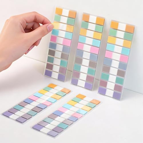 Sticky Tabs Notes Page Marker - 1000Pcs 1.77-Inch Repositionable Sticky Index Tabs Colorful Page Tab for Annotating Books, Files and Notebook Dividers, Teacher School Office Supplies,Study Aids - size: 2x0.45 inches
