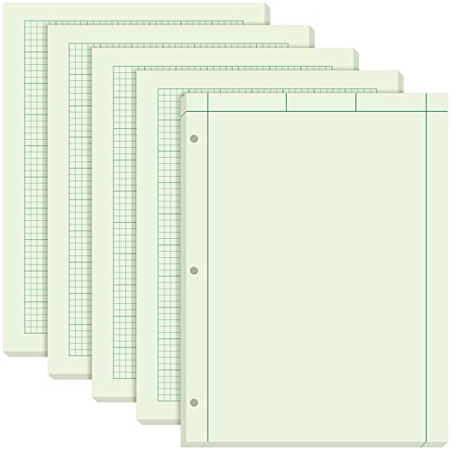 Seajan 5 Pcs Engineering Paper Notebook Engineer Computation Pad,Green - color: Green