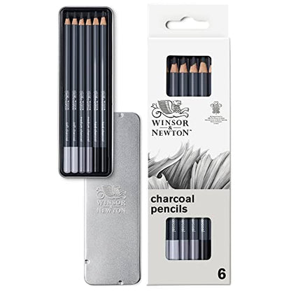 Winsor & Newton Studio Collection, 6개, 차콜 연필 - style: 숯 연필 6개