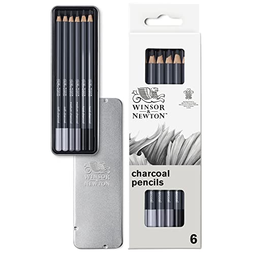 Winsor & Newton Studio Collection, 6개, 차콜 연필 - style: 숯 연필 6개