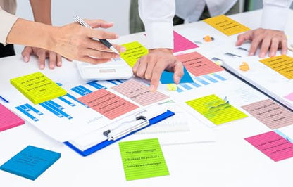 Lined Sticky Notes 4 x 6 Inches, 15 Pads, 375 Sheets Total, 7 Bright Colors, Self-Stick Note Pads with Strong Adhesive, Large Rectangular Sticky Notes for Office, Home, School & Meetings - size: 4x6 in