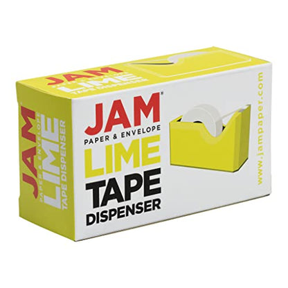 JAM PAPER Colorful Desk Tape Dispensers - Lime Green - Sold Individually - color: Lime Green, size: Pack of 1