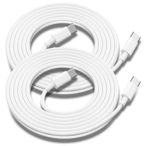 USB C to USB C Charging Cable for Apple 2Pack 10ft, Long Type C to C Cord | Fast Charger for iPhone 17/Air/16 E/15/Pro/Plus/Pro Max, for MacBook Pro/Air, for iPad Pro12.9/11in,Air 4/5,Mini 6/7 60W - color: White, size: 10ft