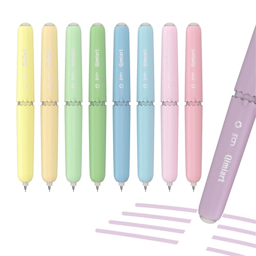 Erasable Gel Pens, Fine Point 0.6 mm Twist Retractable, Cute Egg Shaped Ink Pens with Built-in Eraser, 9 Pack Colored Pen Set for Journaling, Drawing, Writing, Planner(Macaron Color) - color: 9 Colors Pens：Macaron
