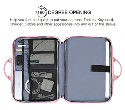 11.6-12.9 Inch Laptop Bag Sleeve Women Ladies TSA Briefcase for Macbook Neo 13 A18 Pro A3404, 13" iPad Pro M5 M4, iPad Air 13 M4 M3 2026 2025, iPad 12.9", Acer Lenovo Dell Chromebook 11.6" Case, Pink - color: Pink, size: 11.6-12.9 Inch