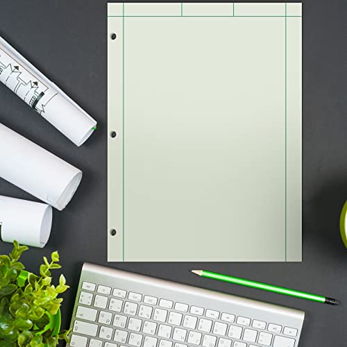 Seajan 5 Pcs Engineering Paper Notebook Engineer Computation Pad,Green - color: Green