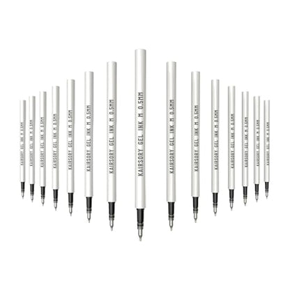 Black Gel Pens Refills,Retractable Gel Ink Pen Refill Bulk,pen refills for twist pens,Fine Point 0.5mm Black Ink, Smooth Writing Retractable Click Pen Refill(15 Pcs Pen Refills-Black Ink-0.5mm) - style: 15 Pcs Black Ink refills-0.5mm
