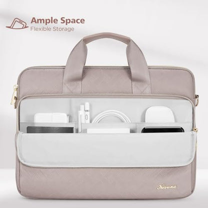KIZUNA Laptop Sleeve Case 13 Inch Computer Shoulder Bag for 13.6" MacBook Air M2/MacBook Pro 14 M3 M2 M1 MAX/14 Lenovo ThinkPad X1 Carbon/IdeaPad Flex 5 Gen 8/IdeaPad Flex 5i/Yoga 9i Dell, Khaki - color: Khaki, size: 13-13.3 Inch