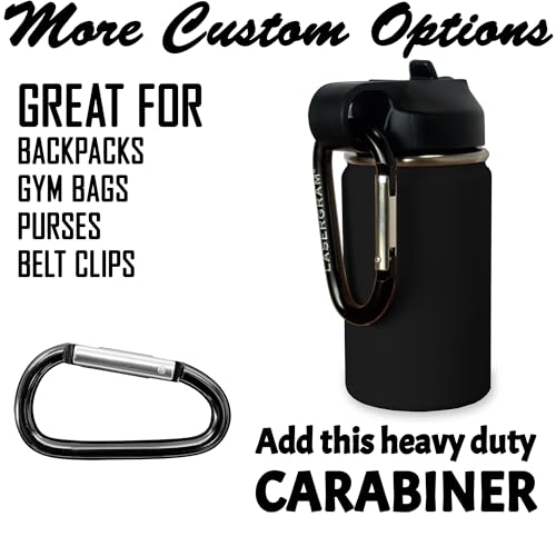 LaserGram Personalized Water Bottle, Grad Cap Class of 2023, 2024, 2025, 2026, 2027, Stainless Steel Double Wall Vacuum Insulated with Flip Top Straw, Custom Engraved Gift (12oz / 335ml Black) - color: Black, size: 12 Ounces