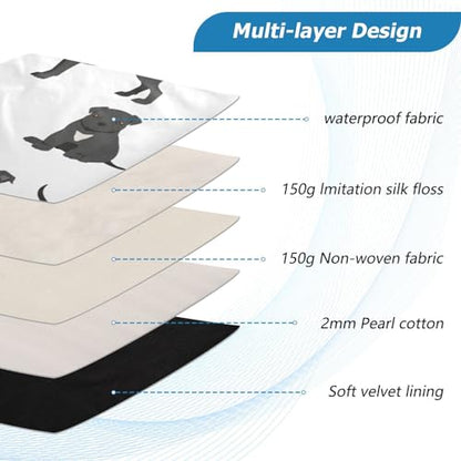 Animal Laptop Sleeve Pit Bull Dog Black Computer Carrying Case Notebook Briefcase Tablet Puffy Cover Durable Waterproof PC Bag for 13.3-14" Pro Air Max - color: Multi-003